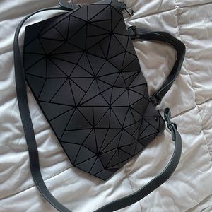 Trendy no brand handbag with strap